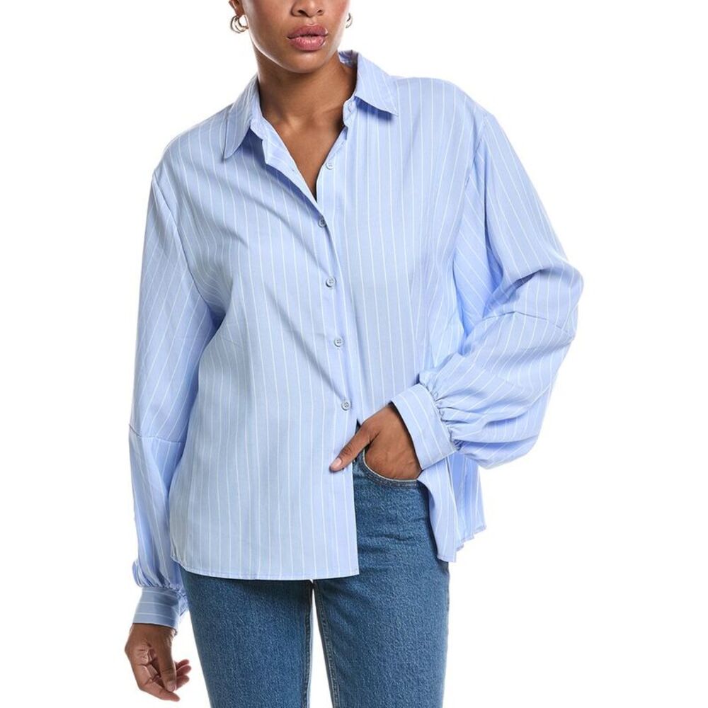 Estellina Womens  Stripe Top, Blue